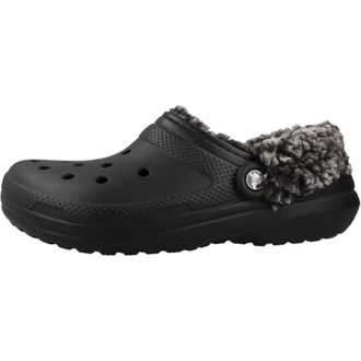 Crocs Klassieke Fleece gevoerde Clog - Dames - Klompen - Zwart - 38 EU - Schoenen