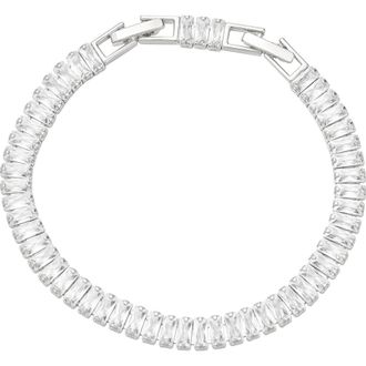 Untamed Petals Polly Tennis Bracelet in Silver at Nordstrom