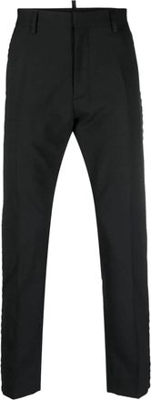 Dsquared2 Mens Black Tailored Trousers - Size EU 46 (Mens)