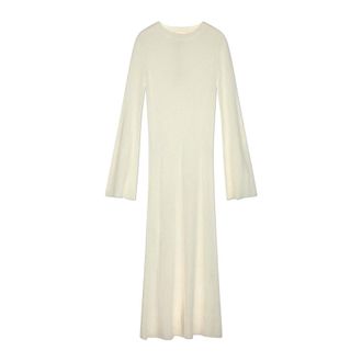 Loulou Studio Dames, Jurken, Beige, Maat: XS Wol