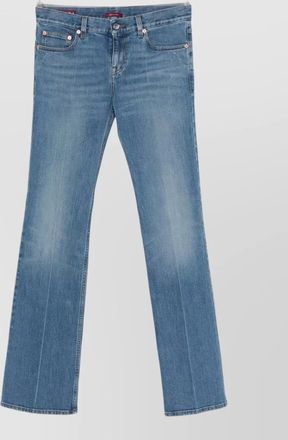 Gucci cotton denim jeans straight leg belt loops