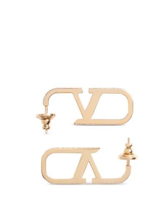 Valentino Garavani Golden VLogo Signature Earrings