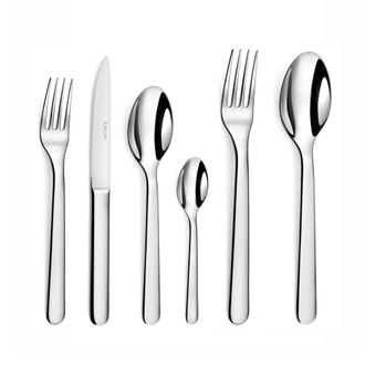 Bloomingdale's Cubertería de 50 piezas en estuche de madera Acero inoxidable Acero