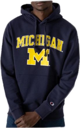Champion Sweatshirt met capuchon - Heren - Hoodies - Blauw - S - Katoen - Hoodies & sweatvesten