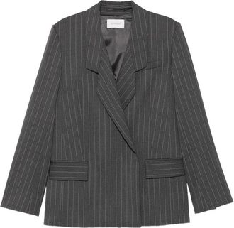Sportmax Pinstriped Double-breasted Blazer