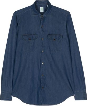 Finamore Denim Slim fit denim shirt