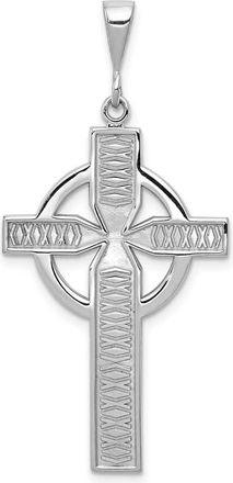 Diamond2Deal 14k White Gold Celtic Cross Charm