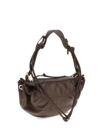 Isabel Marant Womens Maia Shoulder Bag Chocolate Lamb Ovis Aries