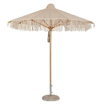 Outdoor Living Sombrilla de madera de haya natural de 250cm