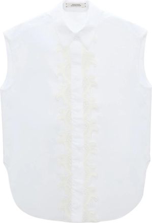 Dorothee Schumacher Poplin Power Blouse - Dames - Tops zonder mouwen - Wit - L - Tops