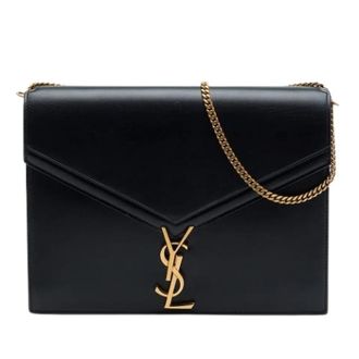 Saint Laurent Pre-owned Cassandra Schoudertas - Dames - Vintage Schoudertas - Zwart - ONE Size - Leer - Vintage