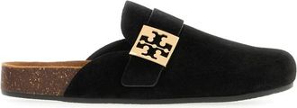 Tory Burch Cozy Home Slippers - Dames - Slip ons - Zwart - 39 1/2 EU - Wol - Schoenen