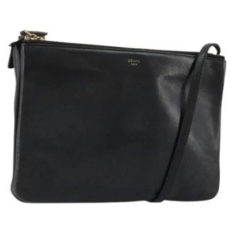 Celine Pre-owned Cross Body Bags, female, Black, Size: ONE SIZE Pre-owned Vintage Shoulder Bag