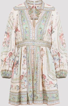 Zimmermann Roselight diepe mini-jurk