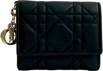 Dior Pre-owned Wallets, female, Black, Size: ONE SIZE Pre-owned Leather Wallet