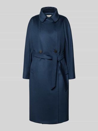 Max Mara Regular Fit Mantel aus reiner Schurwolle Modell RESINA in Marine, Gr&ouml;&szlig;e 34