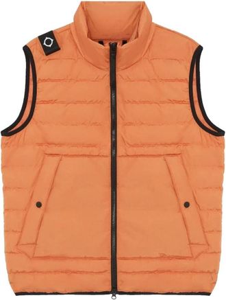 Mastrum Ultrafijne Nylon Gewatteerde Gilet - Heren - Bodywarmers - Oranje - S - Nylon - Jassen
