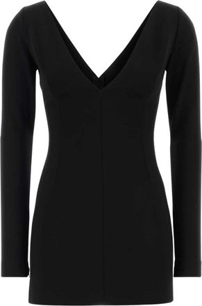 Dolce & Gabbana Mini abito in misto viscosa elasticizzata - - Dresses - Donna - Nero - L