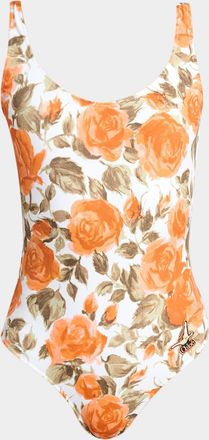 Chlo&eacute; Floral Bow One-Piece Swimsuit