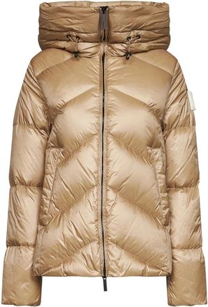 Afterlabel Helsinki Jacket - Dames - Winterjassen - Beige - XS - Leer - Jassen