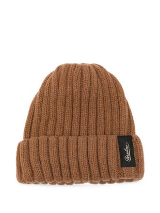 Borsalino Brown Hill Knitted Beanie Cap