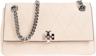 Tory Burch Tassen, Dames, Roze, ONE Size, Leer, Charlie Small Shoulder Bag