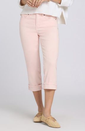 NYDJ Marilyn Straight Leg Capri Jeans in Pink Dogwood at Nordstrom, Size 14P