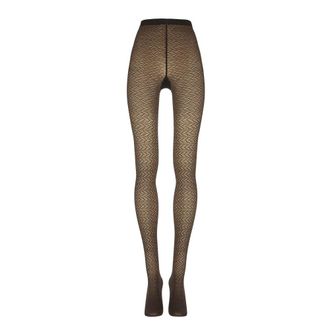 Wolford Ondergoed, Dames, Bruin, XS, Wol, 3D Geometrische Panty