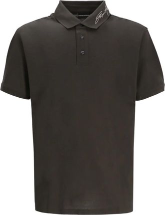 Emporio Armani Polo con logo - Marrone