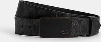 Coach Signature Plaque Buckle Cut-To-Size Reversible Belt, 38mm