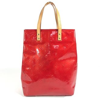 Louis Vuitton Monogram Vernis Red Color Rouge Monogram Vernis Shoulder Bag Tote Bag (Pre-Owned)