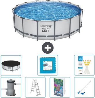 Bestway Piscina Bestway Steel Pro Max Redonda - 488x122 Cm - 8-piezas S531