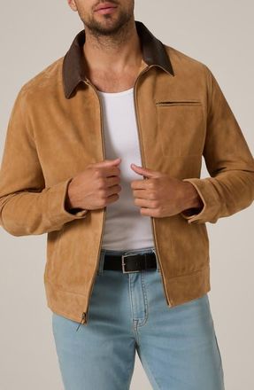 7 Diamonds Maverick Suede Jacket in Tan at Nordstrom, Size Xx-Large