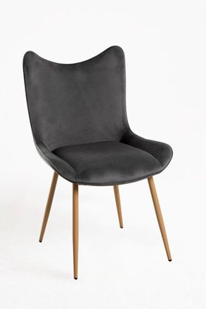Regalos Miguel Sillas Comedor - Silla Tana Terciopelo - Gris