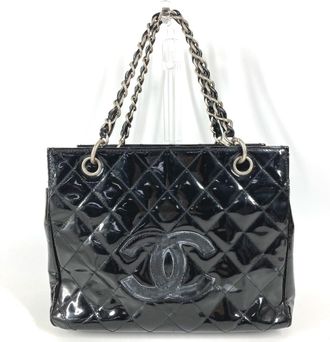 Chanel Matelasse Black Quilting Shoulder Bag Tote Bag (Pre-Owned)