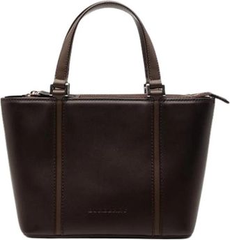 Burberry Pre-owned Handbag - Dames - Vintage Handtas - Bruin - ONE Size - Leer - Vintage