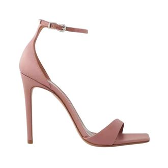PARIS TEXAS High Heel Sandals, female, Pink, Size: 8 1/2 US Pink Satin Stiletto Sandals