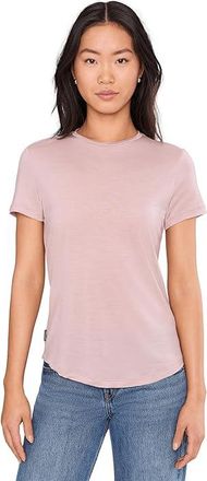 Icebreaker 125 Cool-Litetm Sphere III Short Sleeve T-Shirts Womens Clothing Pink Quartz : MD, Wool