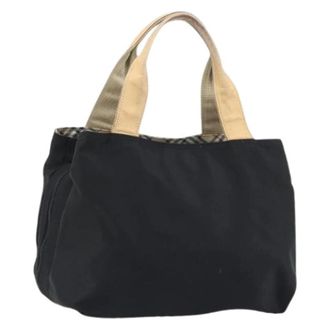 Burberry Pre-owned Vintage Hand Bag - Dames - Vintage Handtas - Zwart - ONE Size - Nylon - Vintage