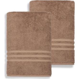 Linum Home Textiles Denzi Bath Sheet - Set of 2 - Latte at Nordstrom Rack