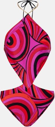 Pucci Iride cutout swimsuit