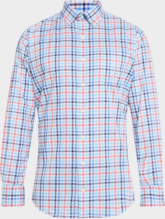 Peter Millar Mens Chambly Crown Lite Cotton-Stretch Sport Shirt