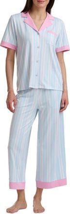 Splendid Jersey Pajamas in Aqua Multi Stripe at Nordstrom, Size X-Large
