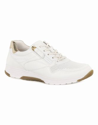 Gabor Womens Haley Womens Trainers - White/White - Size: 7.5
