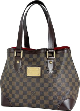 Louis Vuitton Damier Brown Damier Canvas Damier Canvas Shoulder Bag Tote Bag (Pre-Owned)