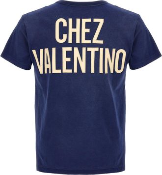 Valentino Garavani Mens Blue Cotton Sportswear Clothing