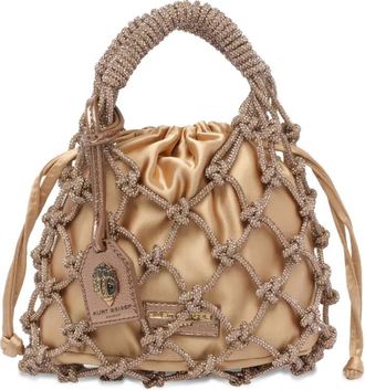 Kurt Geiger crystal-embellished handbag - Neutrals