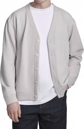 håndværk Flex Long Sleeve Cardigan In Dove