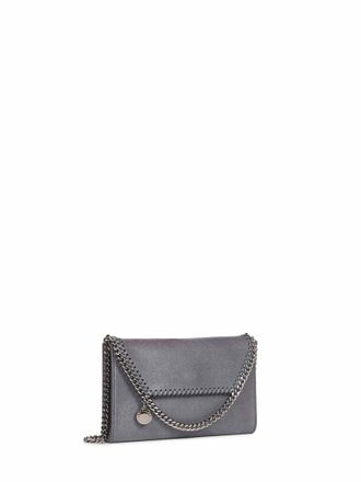 Stella McCartney Womens Crossbody Wallet Falabella Grey Polyester Shoulder Bags