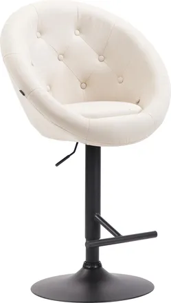 Clp Taburete De Bar London V2 En Tela Crema Negro